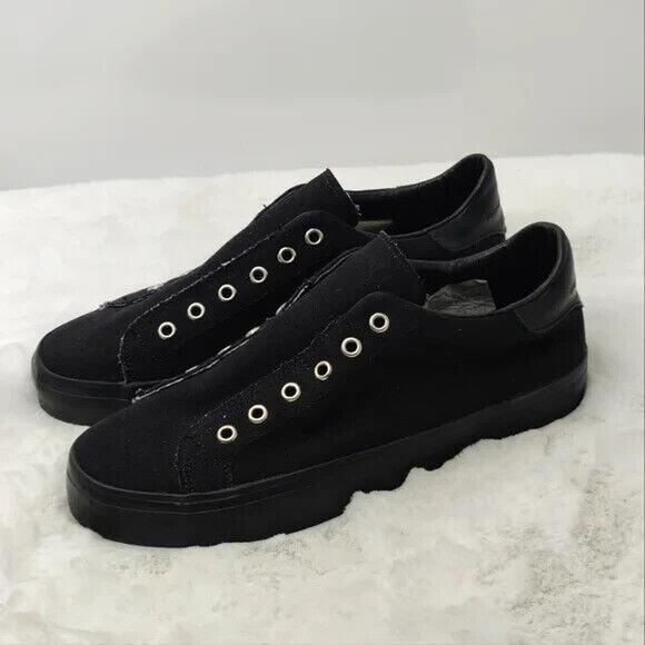 New Black French Connection sneakers sz 39/8.5 - Picture 3 of 9